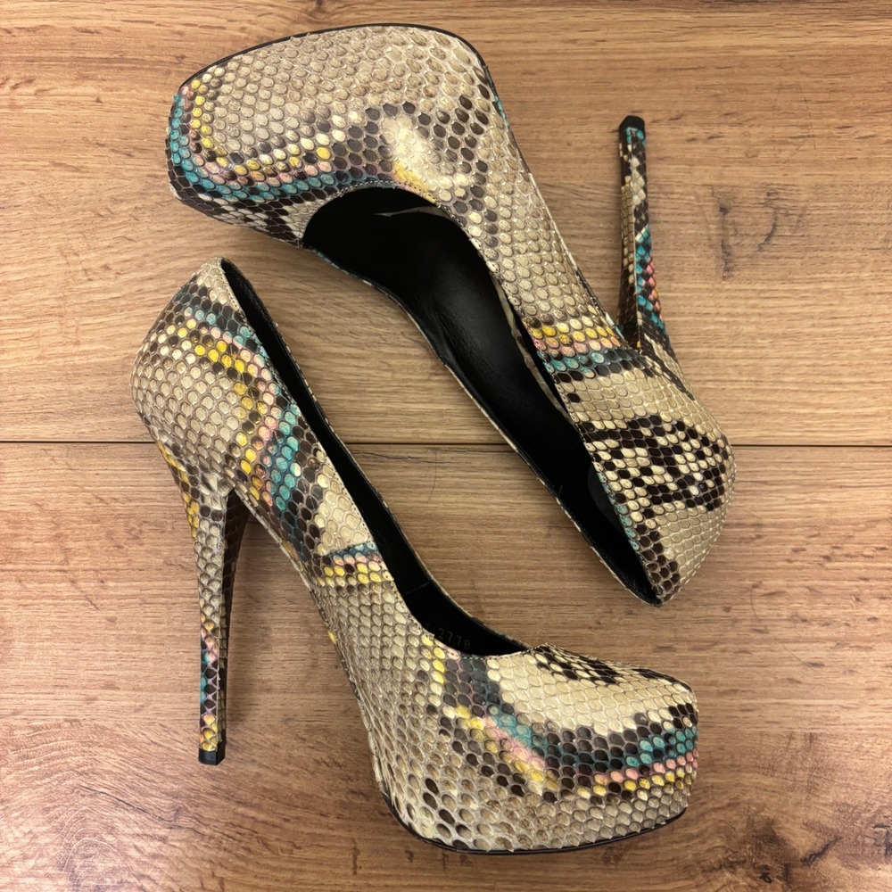 DOLCE & GABBANA Python Platform Pump Shoes Snakes… - image 7